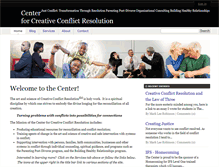 Tablet Screenshot of creativeconflictresolution.org